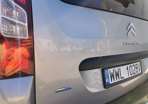 Citroen Berlingo cena 34900 przebieg: 205206, rok produkcji 2015 z Warszawa małe 704